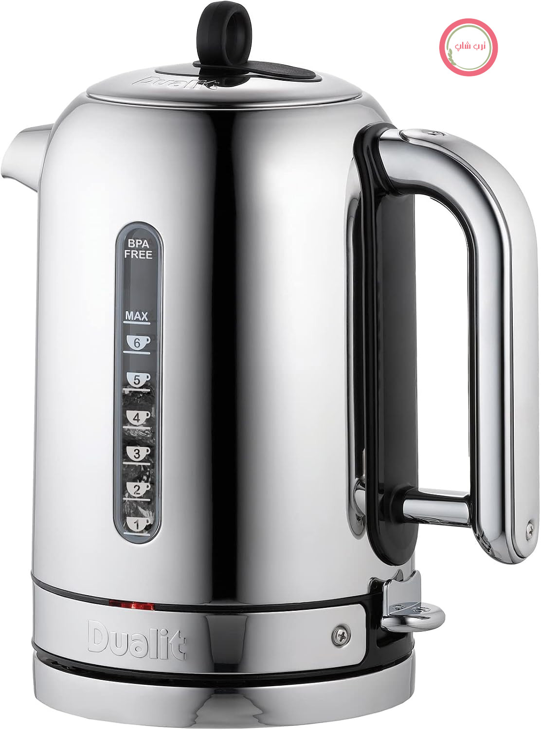 کتری برقی دوالیت انگلستان کلاسیک Dualit با حجم ۱.۷ لیتر، استیل ضد زنگ، فناوری Whisper Boil™