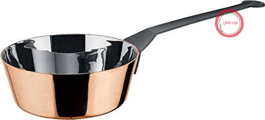 Alessi 90107/20 LA Cintura di Orione، Sauteuse ساخته شده از فولاد ضد زنگ 18/10 و مس، قطر 20 سانتی متر