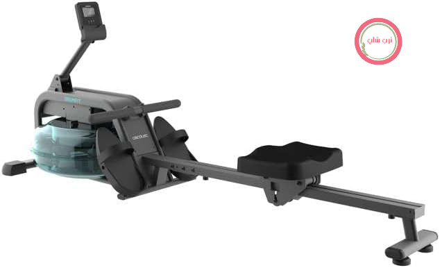 دستگاه روئینگ خانگی سکوتک اسپانیا Cecotec Drumfit Rower 20000 Neptun Wood، با مقاومت آبی، طراحی طرح چوب و مخزن آب ۱۳لیتری