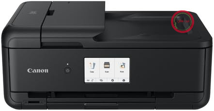 پرینتر چاپگر چندکاره جوهر افشان رنگی کانن ژاپن PIXMA TS9550a سایز A4 A3 (چاپگر A3، اسکنر، کپی، 5 جوهر جداگانه، WLAN، LAN، برنامه چاپ، 2 سینی کاغذ، چاپ دورو) مشکی