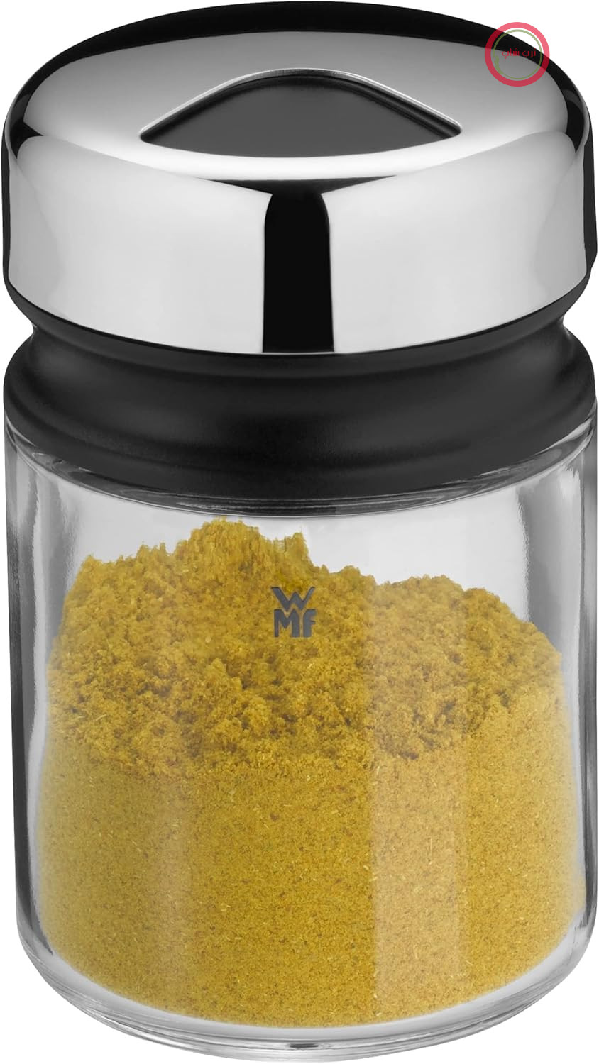 شیکر جهانی WMF Depot 100 میلی لیتر، با درب عطر، شیشه ادویه با طرح پخش درشت، شیشه، استیل ضد زنگ Cromargan، قابل شستشو در ماشین ظرفشویی