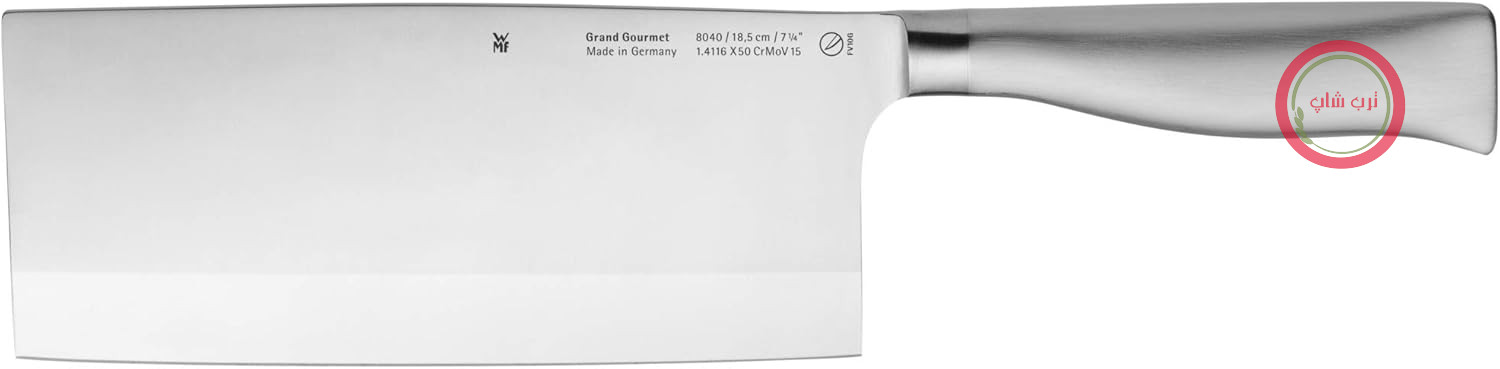 چاقوی سرآشپز چینی WMF Grand Gourmet 31.5 سانتی‌متر، چاقوی آشپزخانه ساخت آلمان، چاقوی آهنگری شده، برش عالی، تیغه فولادی مخصوص، تیغه 18.5 سانتی‌متر