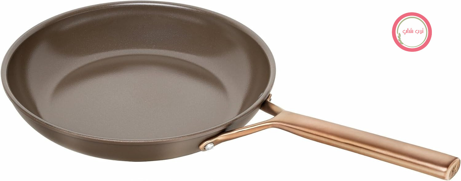 پنجره سرخ‌کردنی ZWILLING Milano - 28 سانتی متر - آلومینیوم - پوشش نچسب سرامیکی - بدون PFAS - مناسب برای فر برقی - قابل شستشو در ماشین ظرفشویی - تولید شده در ایتالیا - قهوه‌ای