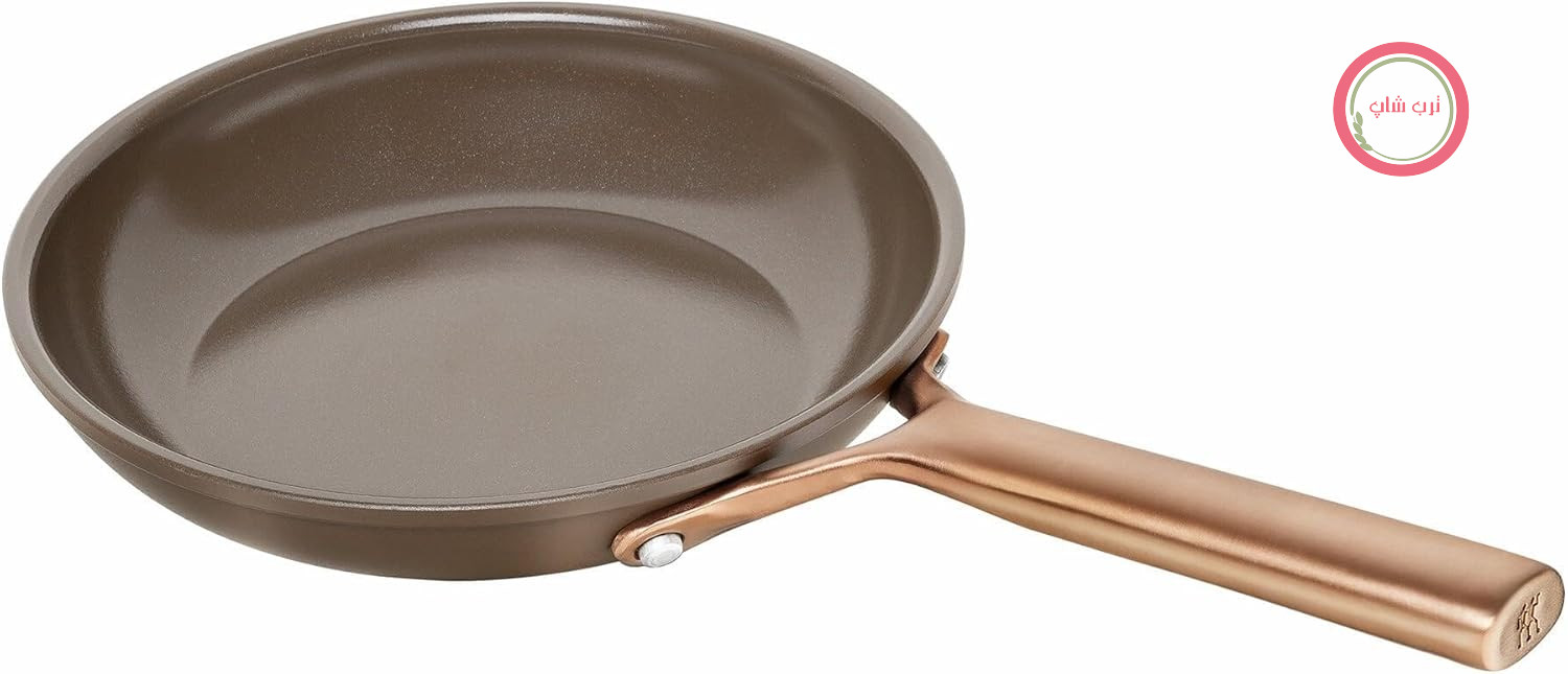 پنجره سرخ‌کردنی ZWILLING Milano - 20 سانتی متر - آلومینیوم - پوشش نچسب سرامیکی - بدون PFAS - مناسب برای فر برقی - قابل شستشو در ماشین ظرفشویی - تولید شده در ایتالیا - قهوه‌ای