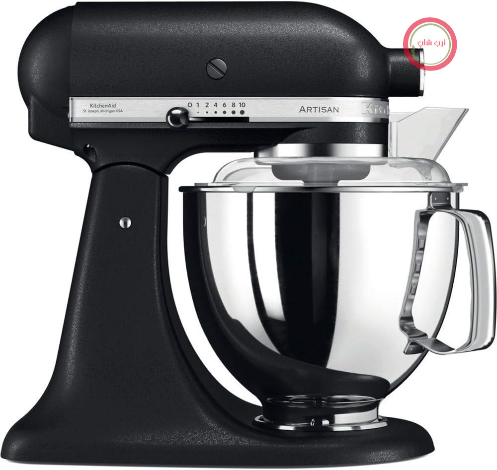 KitchenAid ماشین پخت و پز - هنرپیشه - پردازنده آشامیدنی خمابی - دستگاه خمیر با 5 لوازم جانبی - 2 کاسه فولادی - 4.8 لیتر - آهن ریخته سیاه