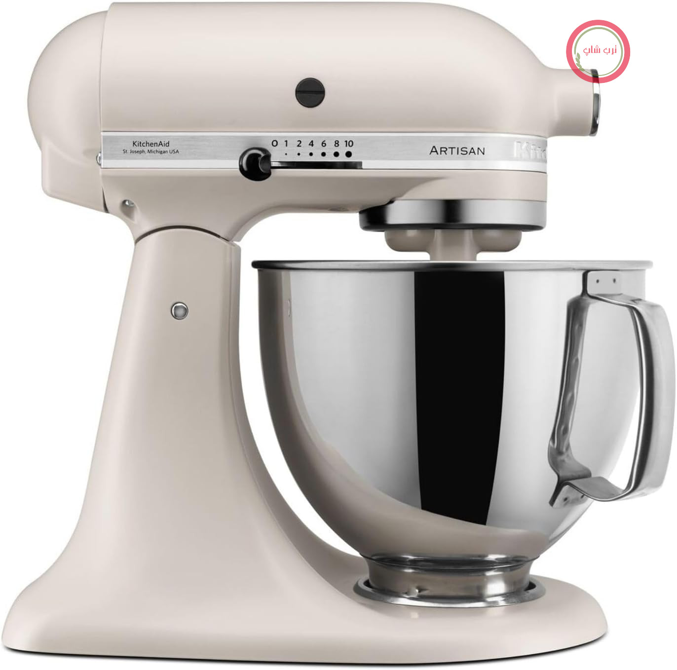 ماشین آشپزخانه KitchenAid - هنرپیشه - پردازنده مواد غذایی قابل پرتاب - دستگاه خمینی با 3 لوازم جانبی و کاسه از فولاد غیر متداول - 4.8 لیتر - milkshake 5KSM125EMH