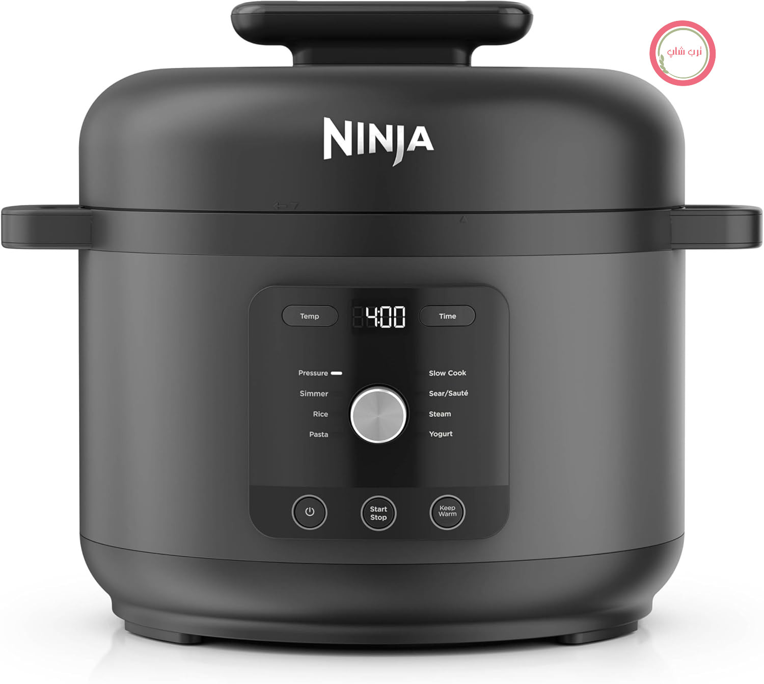 زودپز، آرام‌پز و پلوپز 9 کاره Ninja HyperHeat PC201EU، شامل بخارپز و قابلمه 6 لیتری قابل جدا شدن، مناسب برای درست کردن ماست، برنج و غیره، مشکی