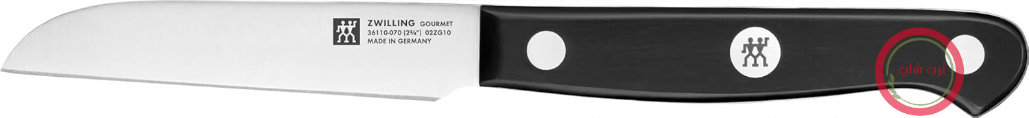 چاقوی سبزیجات گورتیم ZWILLING - 8 سانتی‌متر - استیل ضد زنگ - دسته پلاستیکی ارگونومیک - مشکی - تولید آلمان