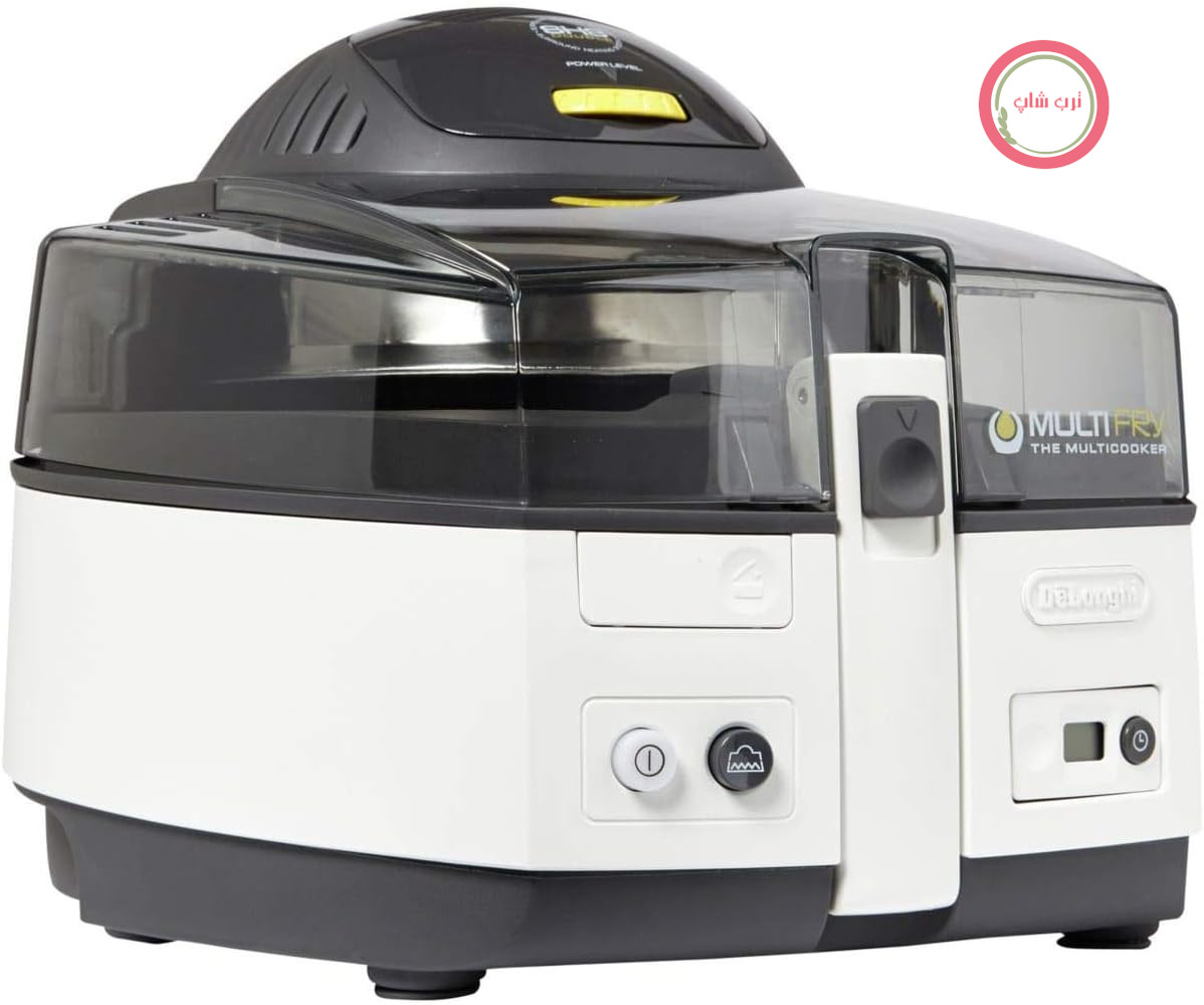 سرخ کن هوای گرم De'Longhi MultiFry CLASSIC FH1163 با عملکرد 4 در 1، همچنین برای پخت نان، 1500 وات، خاکستری