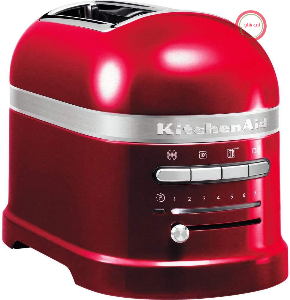 توستر اتومات کیچن اید آمریکا Kitchenaid 5KMT2204ECA Toaster دو اسلایس، زرشکی