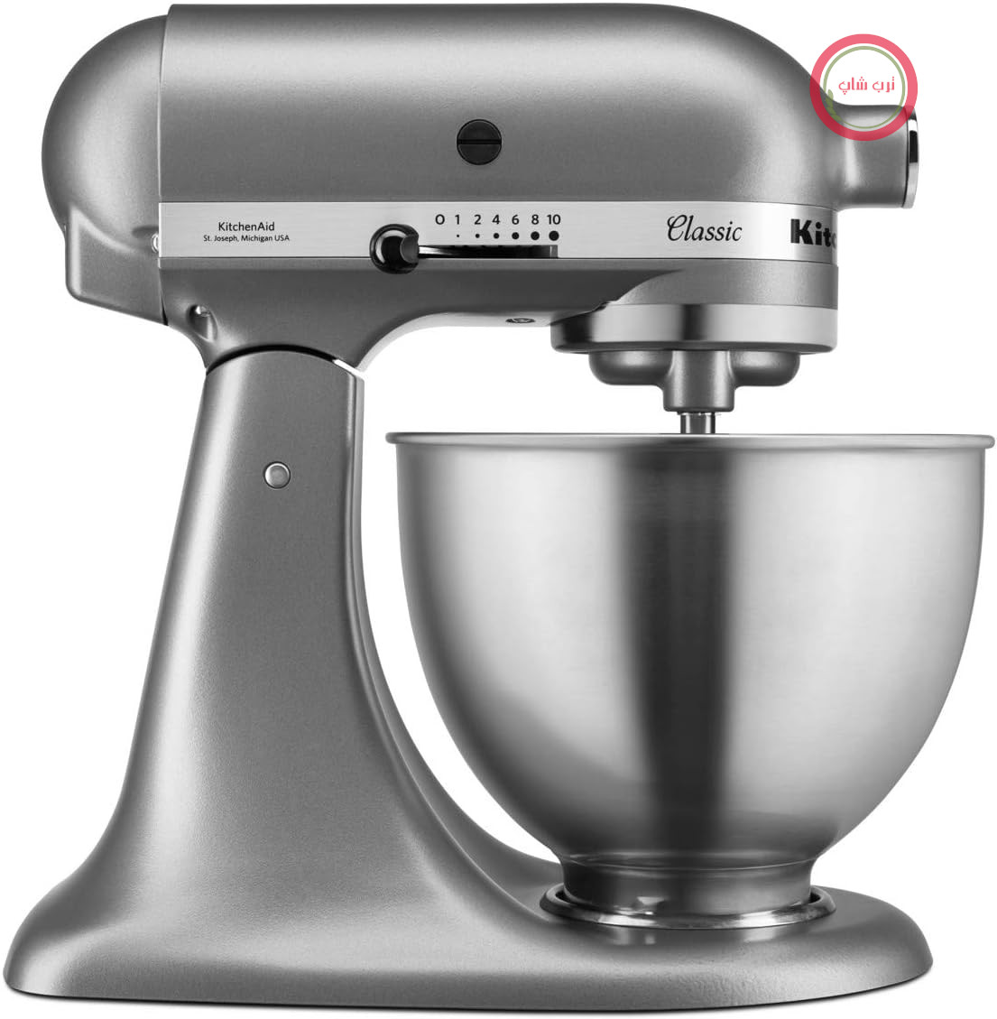 میکسر آشپزخانه KitchenAid مدل 5K45SSESL، رنگ نقره‌ای