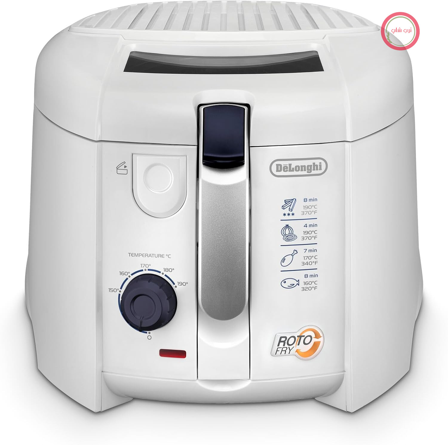 سرخ کن عمیق RotoFry دلونگی مدل F28211.W1، 1800 وات، 1.2 لیتر، استیل ضد زنگ، سفید