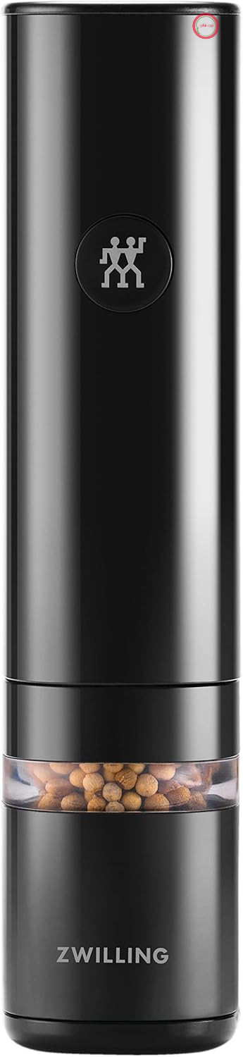 آسیاب برقی نمک و فلفل زولینگ آلمان ZWILLING ENFINIGY - با محفظه سرامیکی، نور LED، قابلیت شارژ USB، پلاستیک، مشکی