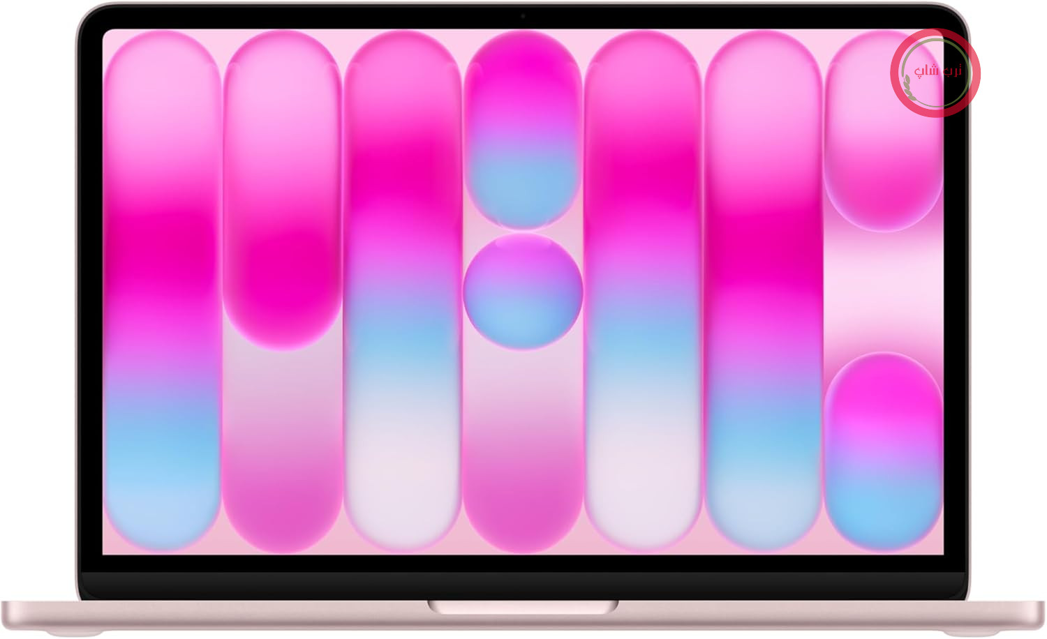لپ‌تاپ مک‌بوک ۱۳ اینچی مدل نئو با تراشه A18 Pro: طراحی شده برای هوش مصنوعی و هوش اپل، صفحه نمایش Liquid Retina، ۸ گیگابایت حافظه مشترک، ۲۵۶ گیگابایت حافظه SSD، دوربین FaceTime HD با رزولوشن ۱۰۸۰p؛ رنگ صورتی
