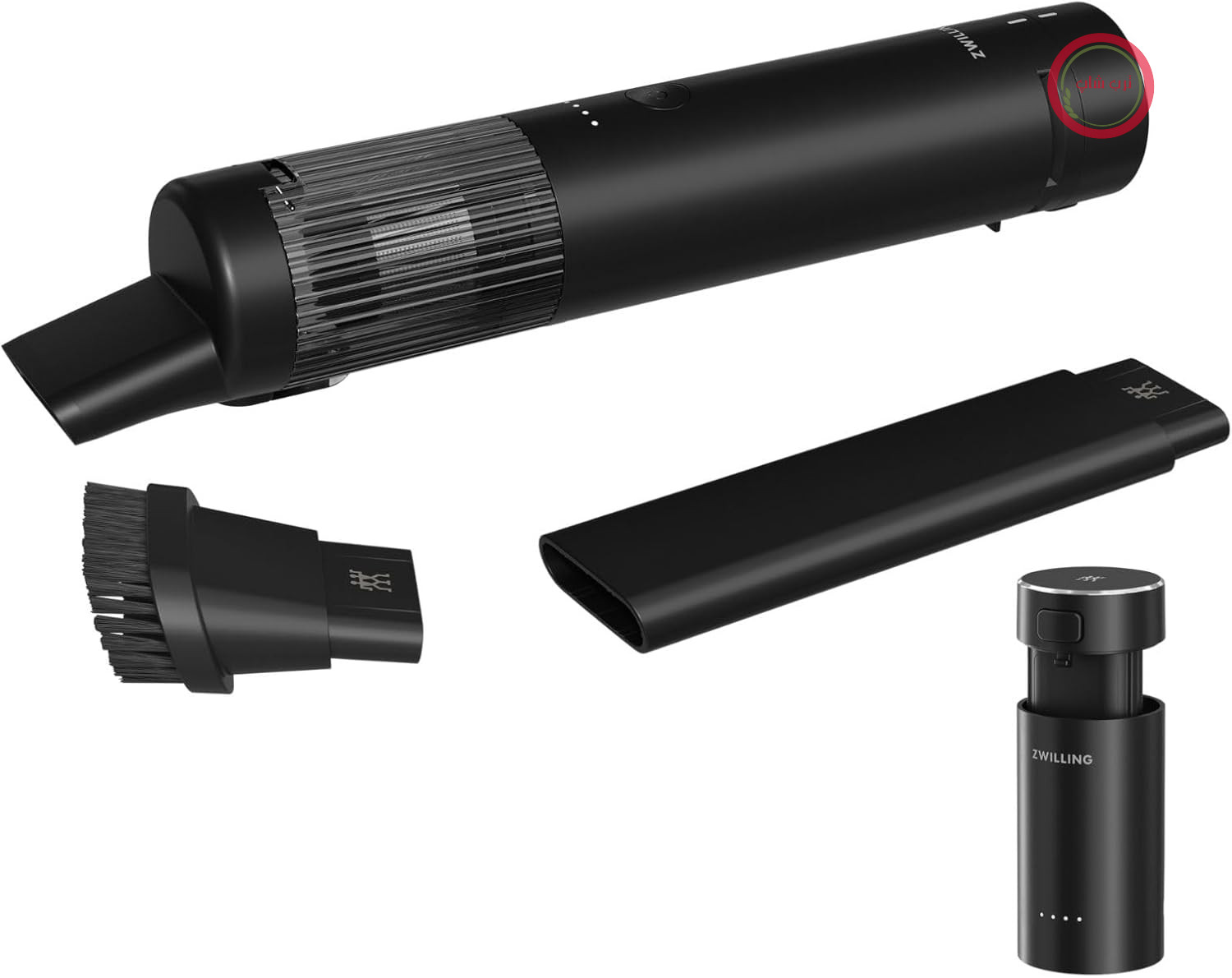 سشوئی بی‌سیم ZWILLING XTEND - کیت استارتر با باتری و ایستگاه شارژ - سشوئی رومیزی - سیستم فیلتر دوگانه - 60 وات - مشکی