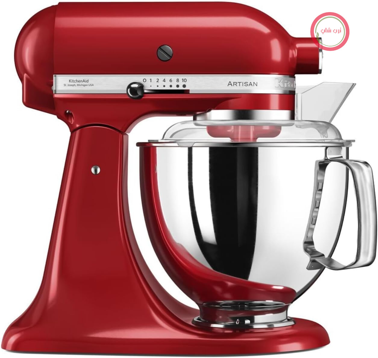 KitchenAid ماشین پخت و پز - هنرپیشه - پردازنده آشامیدنی خمابی - دستگاه خمیر با 5 لوازم جانبی - 2 کاسه فولادی - 4.8 لیتر - امپراتوری قرمز