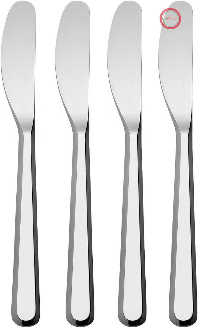 سرویس آمیچی السی ایتالیا Alessi BG02/37S4 شامل 4 چاقوی کره، استیل ضد زنگ 18/10