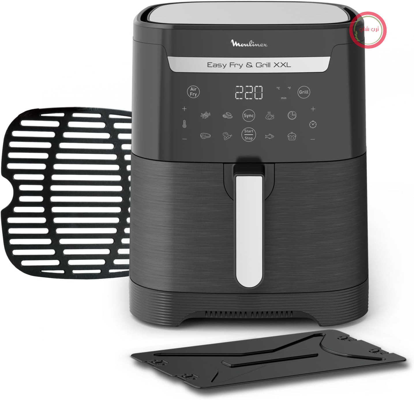 سرخ کن بدون روغن و گریل مولینکس فرانسه Moulinex مدل EZ8018 – ظرفیت ۶.۵ لیتر، قدرت ۱۸۳۰ وات، ۸ برنامه پخت