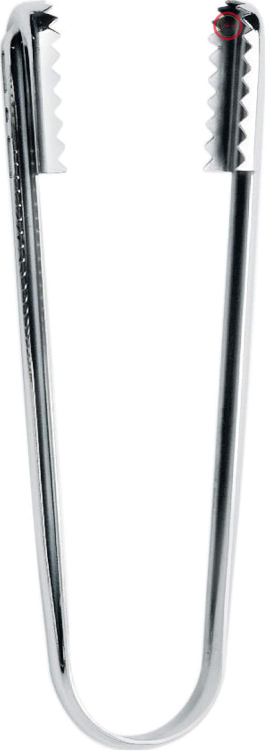 انبر یخ Alessi 5055 ساخته شده از استیل ضد زنگ 18/10، جلا داده شده تا درخشندگی بالایی داشته باشد