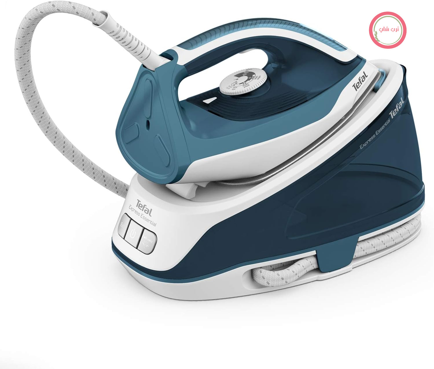 اتو بخار مخرن دار روونتا آلمان Tefal SV6115 Express Essential، 2200 وات، سفید و سبز