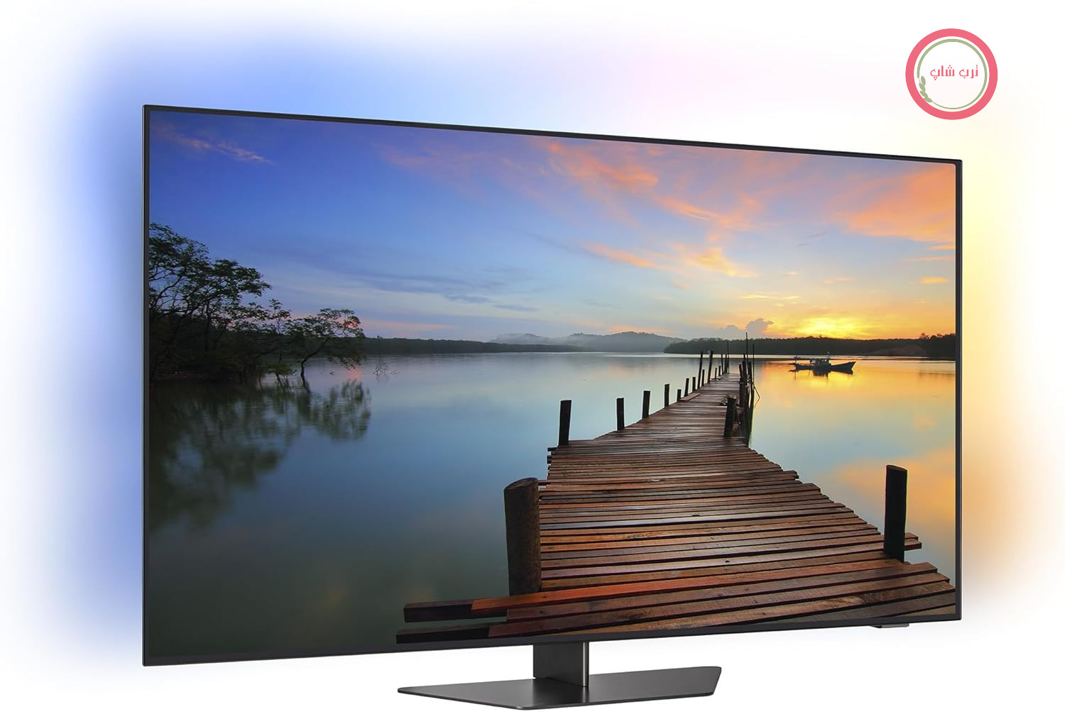 تلویزیون هوشمند Philips Ambilight 55OLED809 4K OLED - صفحه نمایش 55 اینچی با تصویر بی‌نقص P5 AI، تلویزیون گوگل Ultra HD، صدای دالبی ویژن و دالبی اتموس - با الکسا و دستیار گوگل کار می‌کند