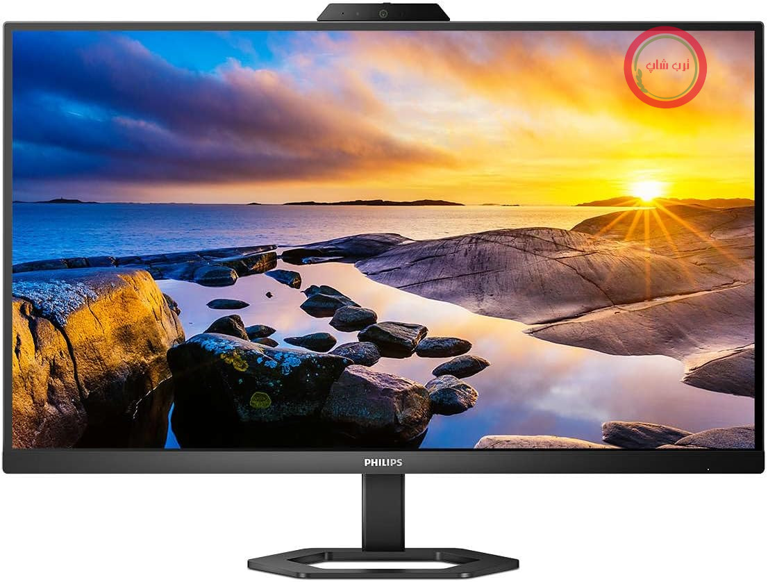 مانیتور ۲۷ اینچی QHD USB-C فیلیپس مدل ۲۷E1N5600HE، وب‌کم، قابلیت تنظیم ارتفاع، بلندگوها (۲۵۶۰x۱۴۴۰، ۷۵ هرتز، HDMI، DisplayPort، USB-C، هاب USB) مشکی