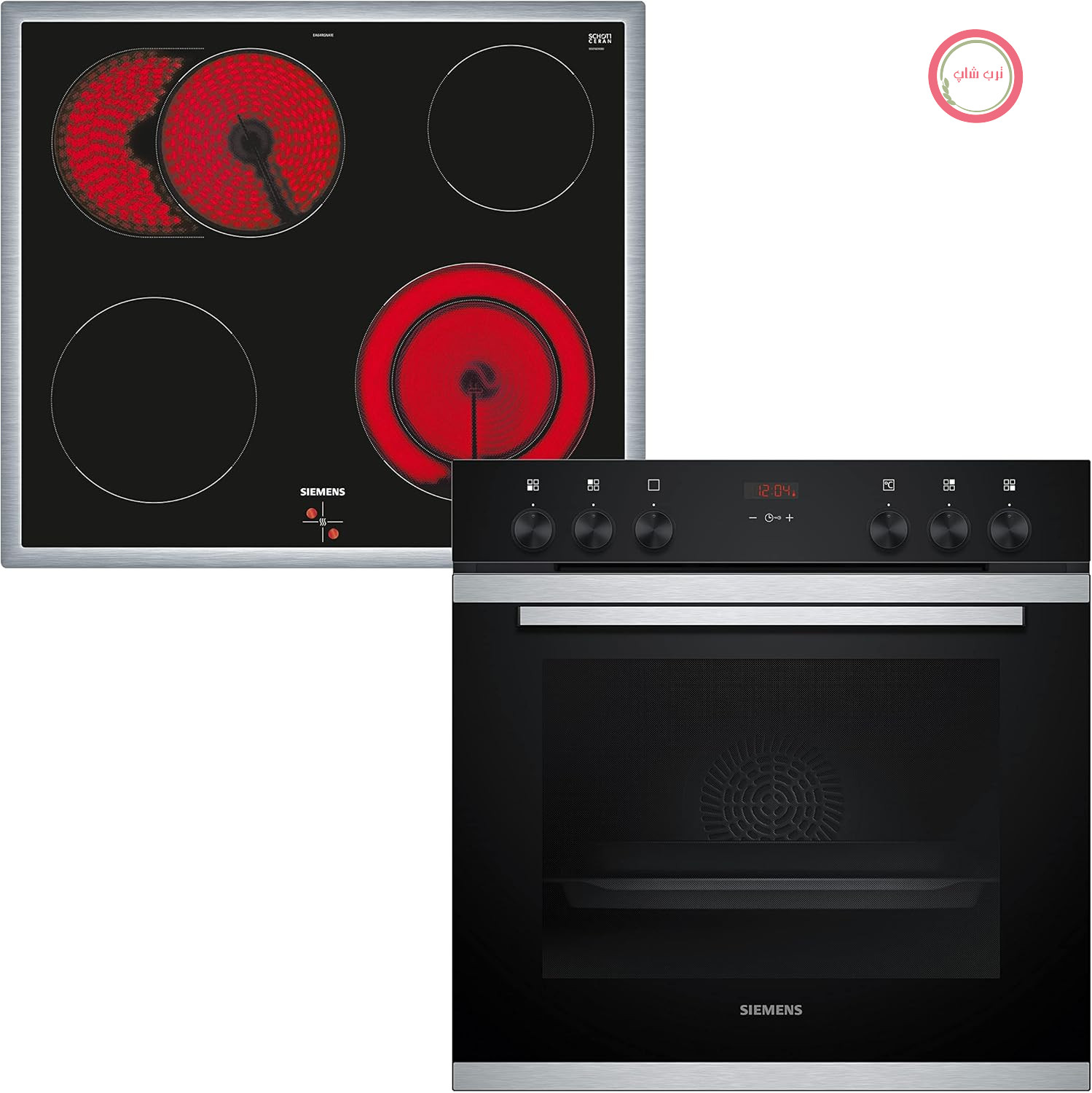 فر توکار زیمنس مدل EQ210KA01 مدل iQ500، ترکیبی از فر و اجاق گاز، عرض ۶۰ سانتی‌متر، گرمایش سریع، لعاب گرانیتی براق، هوای گرم سه‌بعدی، منطقه برشته کردن، سفید