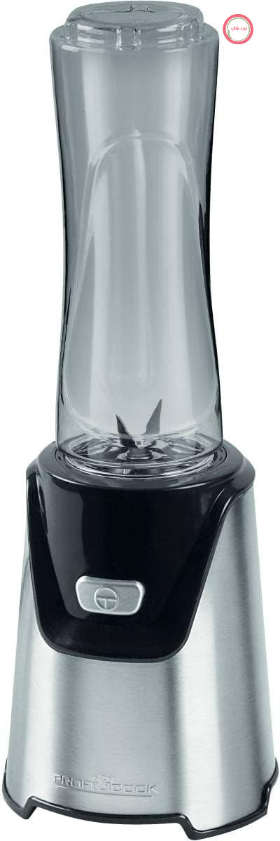 اسموتی ساز برقی پروفی کوک مدل PC-SM 1153 با محفظه استیل ضد زنگ، شامل 2 ظرف مخلوط کن، تیغه های استیل ضد زنگ، از ظروف مخلوط کن می توان به عنوان بطری نوشیدنی نیز استفاده کرد، استیل ضد زنگ/مشکی