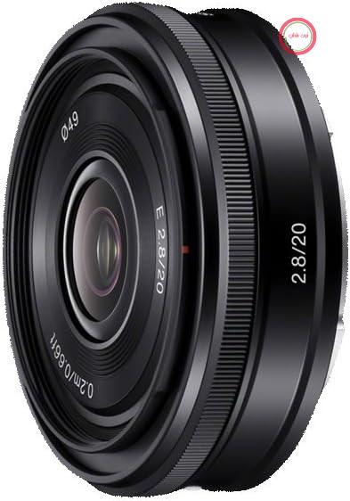 لنز واید سونی SEL-20F28 (لنز پرایم، 20 میلی‌متر، F2.8، APS-C، مناسب برای دوربین‌های A6700، A6600، A6400، A6100، ZVE10، E-Mount) مشکی