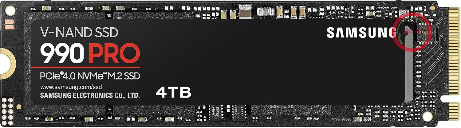 حافظه SSD سامسونگ 990 PRO NVMe M.2، 4 ترابایت، PCIe 4.0، سرعت خواندن 7450 مگابایت بر ثانیه، سرعت نوشتن 6900 مگابایت بر ثانیه، SSD داخلی، مناسب برای بازی و ویرایش ویدیو، MZ-V9P4T0BW