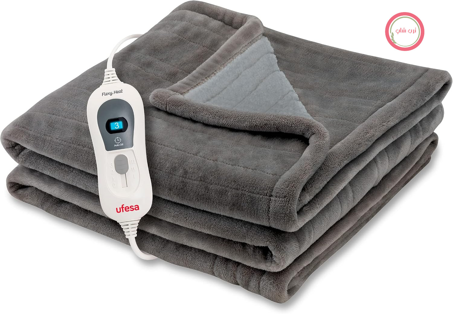 پتوی برقی حرارتی یوفسا اسپانیا Ufesa Softy Fleece، 150 × 100 سانتی‌متر، 120 وات، فوق‌العاده نرم، 3 حالت دما، خاموش شدن خودکار، قابل شستشو