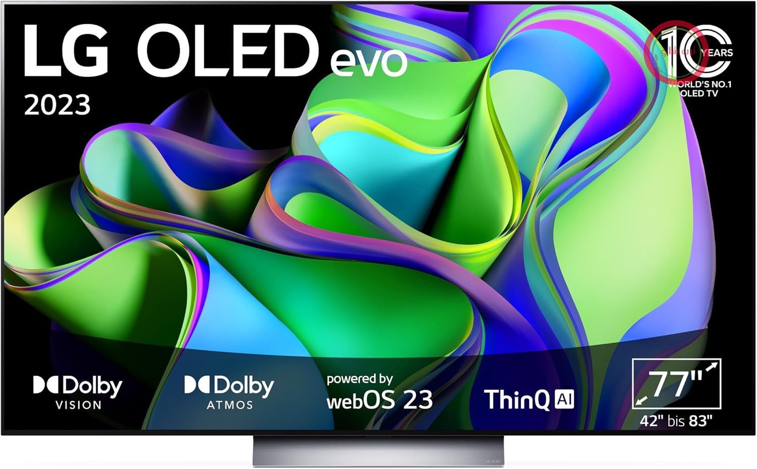 تلویزیون ال جی OLED77C31LA تلویزیون OLED evo 195 سانتی متری (77 اینچی)