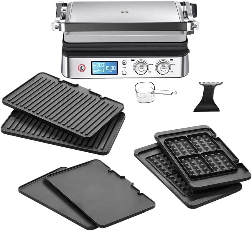 گریل باربیکیو وافل ساندویچ ساز براون آلمان مدل MultiGrill CG 9047 – گریل چندکاره با 6 صفحات