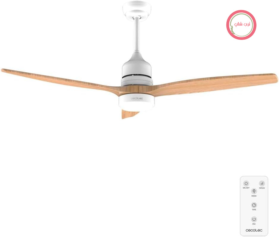 پنکه سقفی چراغ‌دار سکوتک اسپانیا Cecotec Aero 5275، موتور DC چراغ LED، کنترل از راه دور، حالت تابستانه و زمستانه