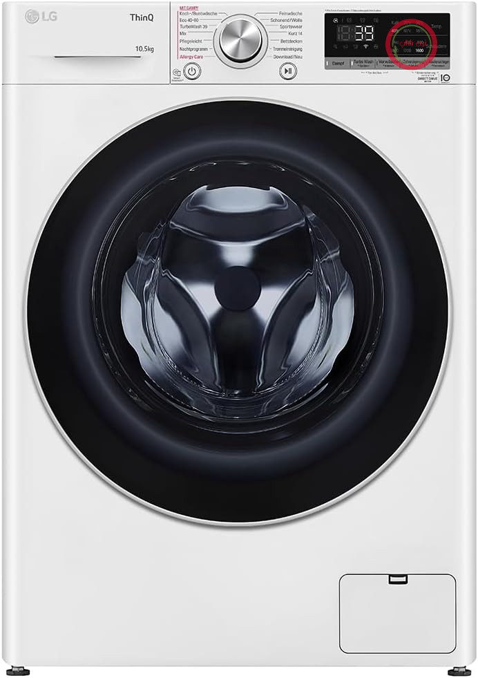 ماشین لباسشویی ال‌جی الکترونیکس F6WV710P1 | 10.5 کیلوگرم AI DD Steam TurboWash 360° | 1560 دور در دقیقه | ThinQ | سفید