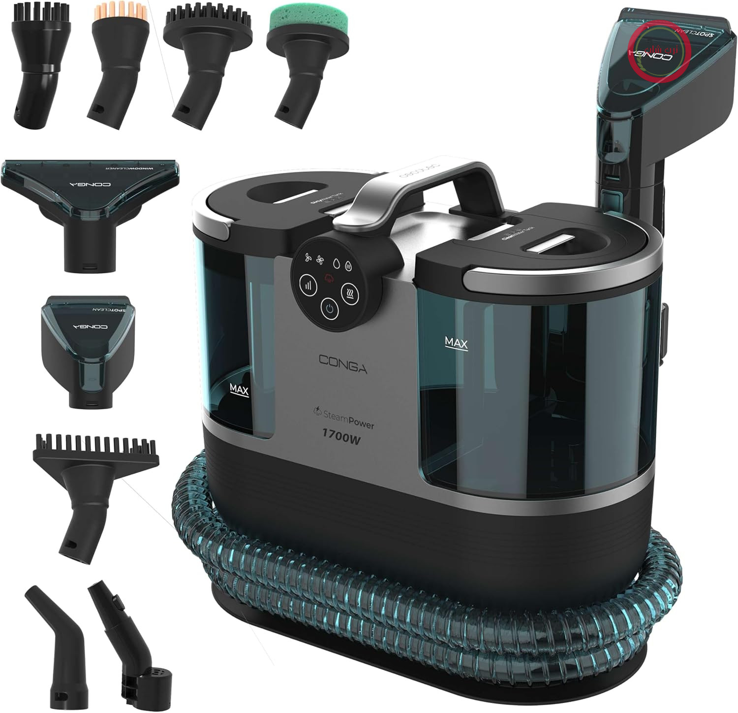 فرش شوی و مبل شوی سکوتک اسپانیا Cecotec Conga 7000 Carpet&Spot Clean Steam XXL Pro، قدرت ۱۷۰۰ وات