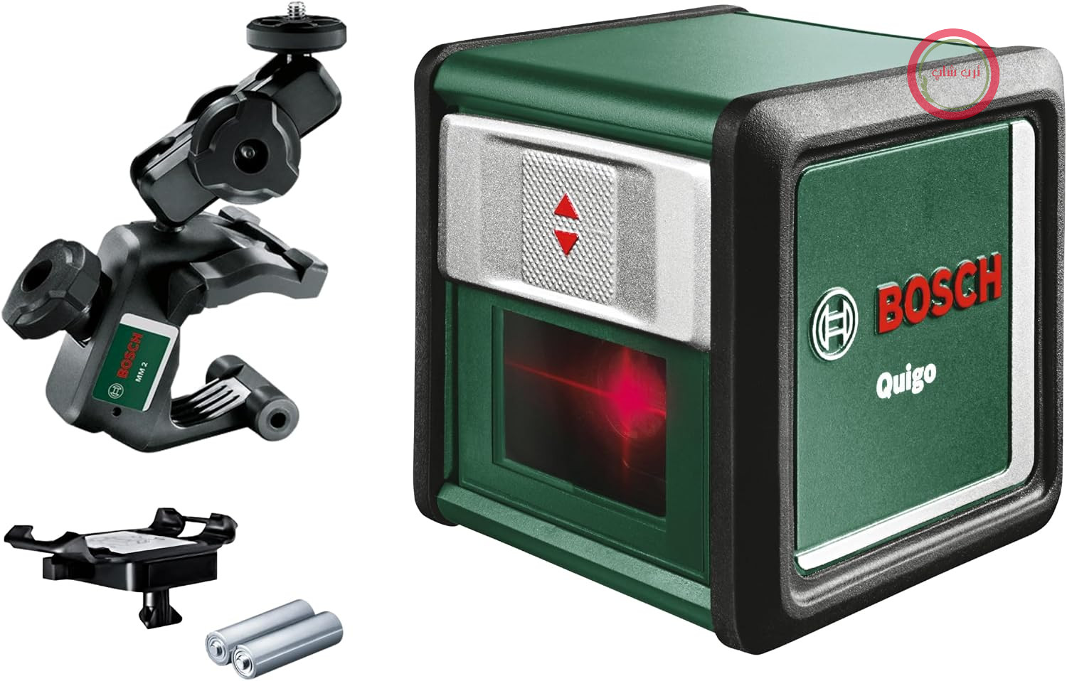 تراز لیزر خط زن بوش آلمان Bosch مدل Quigo با گیره یونیورسال MM 2