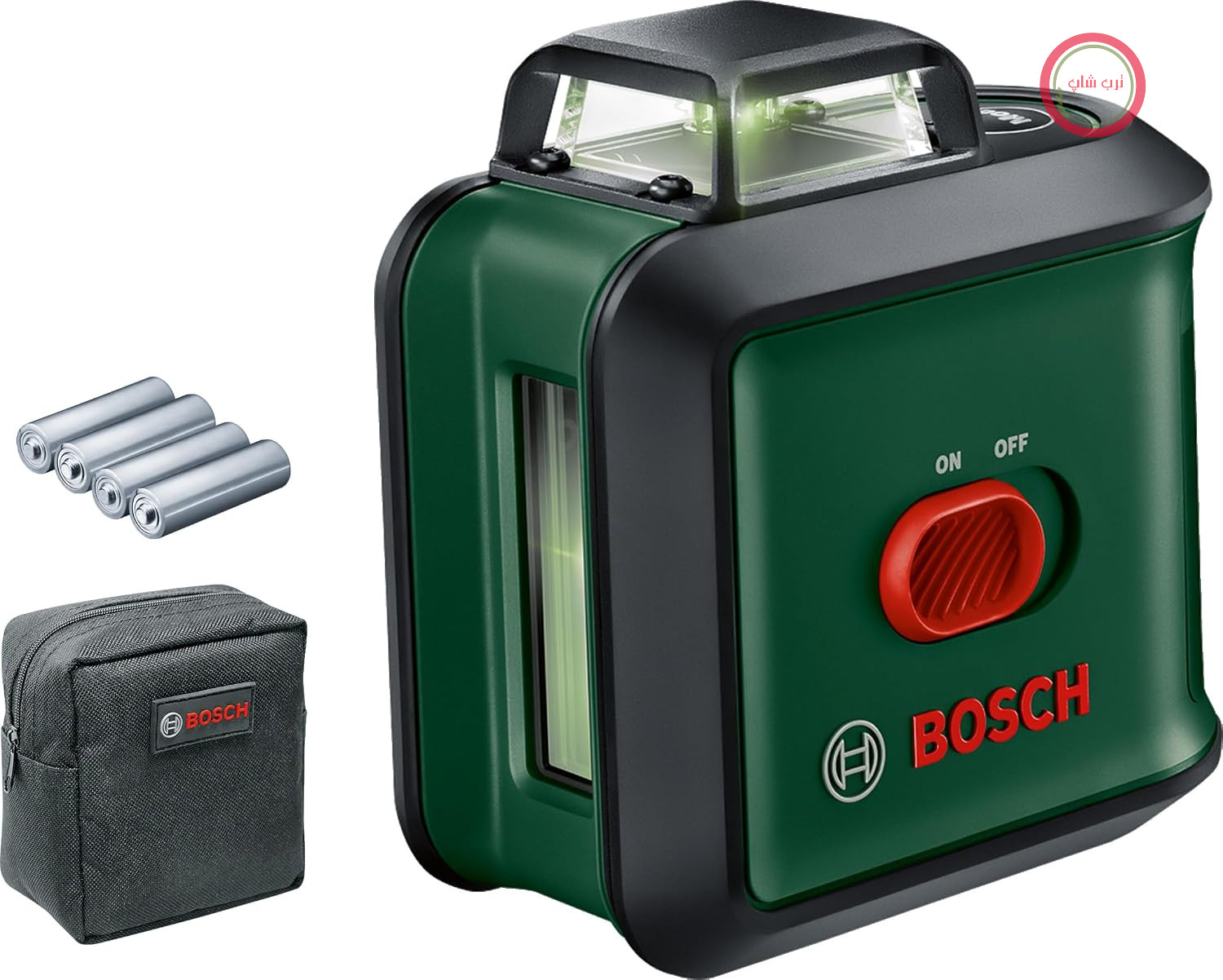 تراز لیزری خط‌کشی بوش آلمان Bosch مدلUniversalLevel 360 (لیزر سبز، برد کاری: تا 24 متر، دقت: ± 0.4 میلی‌متر
