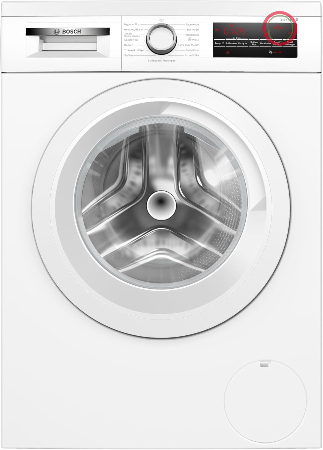 ماشین لباسشویی بوش WUU28T22، سری 6، درب از جلو، 9 کیلوگرم، 1400 دور در دقیقه، مناسب برای نصب توکار، SpeedPerfect، حداکثر صرفه‌جویی در مصرف انرژی و آب، عملکرد بارگیری مجدد، کاملاً بهداشتی، AquaStop