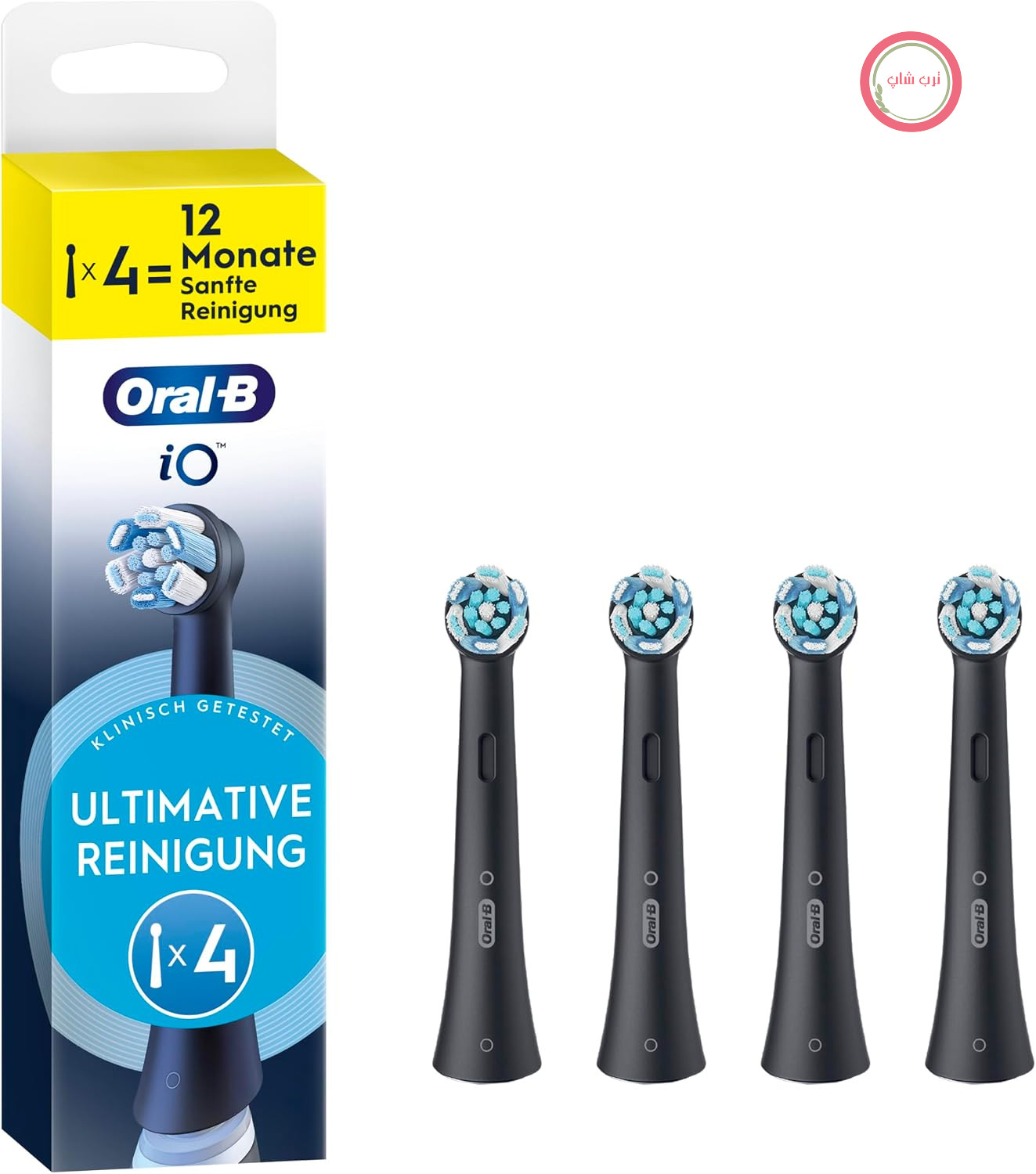 سری مسواک‌های جایگزین Oral-B iO Ultimate Clean، مشکی، بسته ۴ عددی