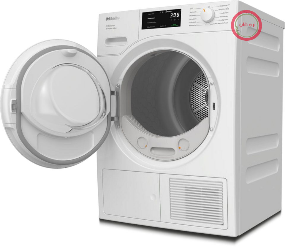 خشک‌کن Miele TSH783WP EcoSpeed 9 کیلوگرمی با پمپ حرارتی، آزمایش شده برای 20 سال مراقبت کامل از لباس‌ها، 25 سال گارانتی موتور