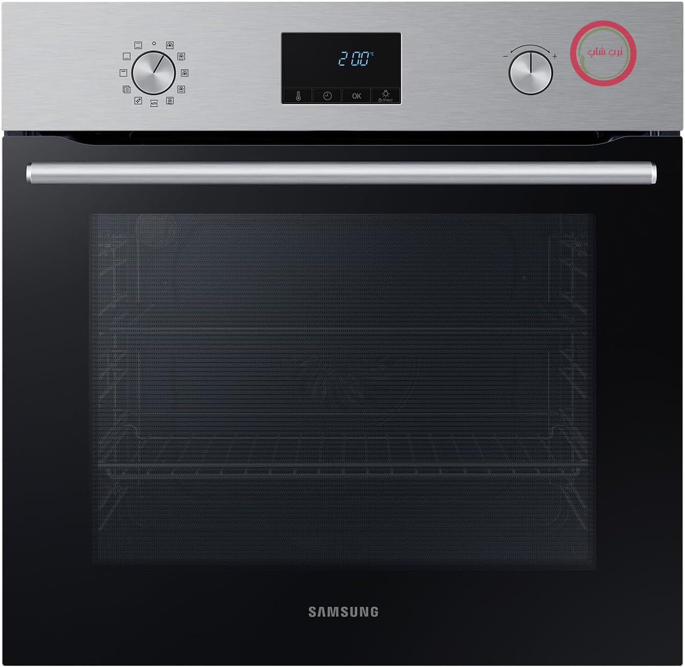فر توکار سامسونگ Samsung مدل پیرولیتیک ۶۸ لیتر، کلاس بهره‌وری انرژی: A، تک فن، تمیزکننده کاتالیزوری، ۸ حالت گرمایش شامل ۲۰ برنامه خودکار، استیل ضد زنگ، NV68A1170BS/EF