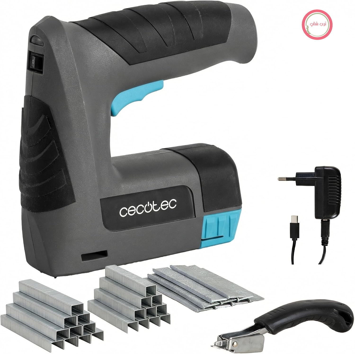 منگنه زن شارژی سکوتک اسپانیا Cecotec FastTacker 4000، 4 ولت 1500 میلی‌آمپر ساعت برای منگنه و میخ