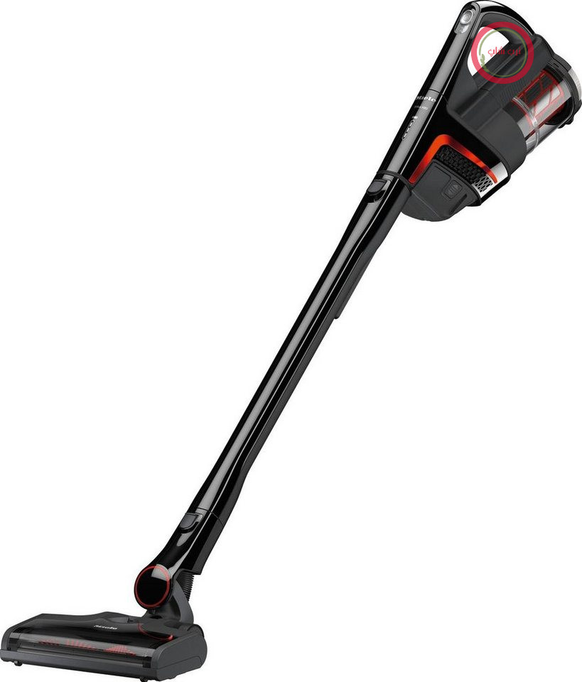 جاروبرقی دستی بی‌سیم Miele Triflex HX1 FL، مشکی/قرمز Obsidian، ۱۲۰ وات، بدون کیسه