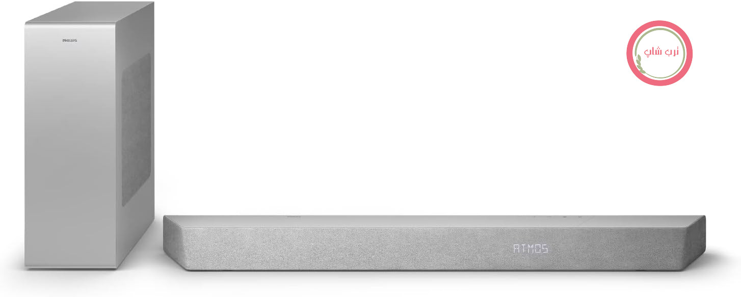ساندبار فیلیپس TAB8507/10 با ساب ووفر کابلی 3.1 اینچی، دالبی اتموس، صدای سینمایی، HDMI eARC، 600 وات