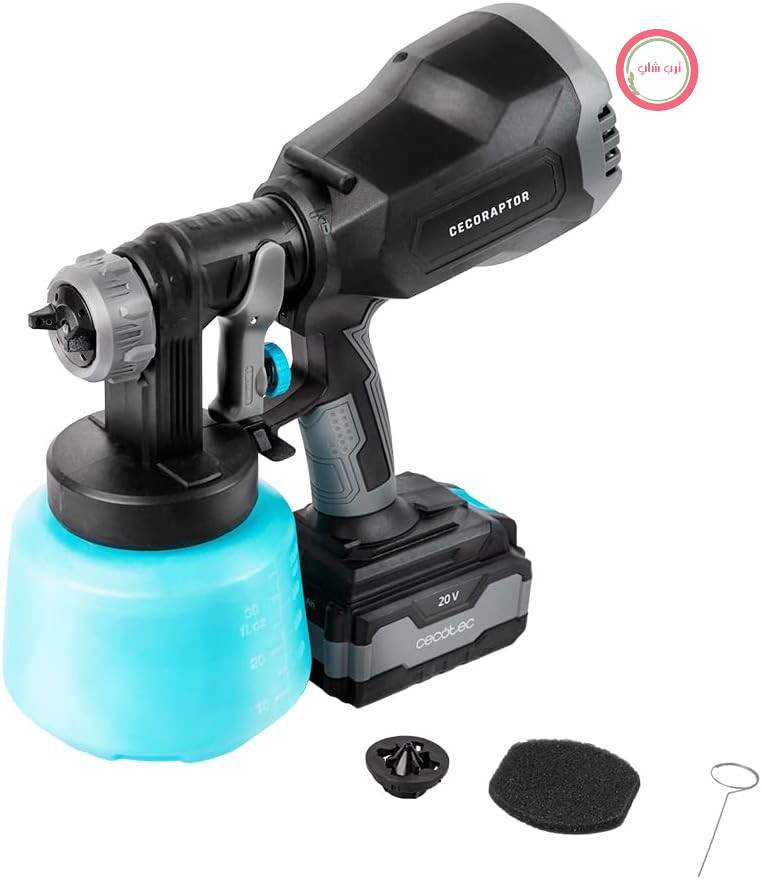 پیستوله رنگ‌پاش شارژی سکوتک اسپانیا Cecotec CecoRaptor Perfect Color 4020 Ultra با باتری 20 ولت