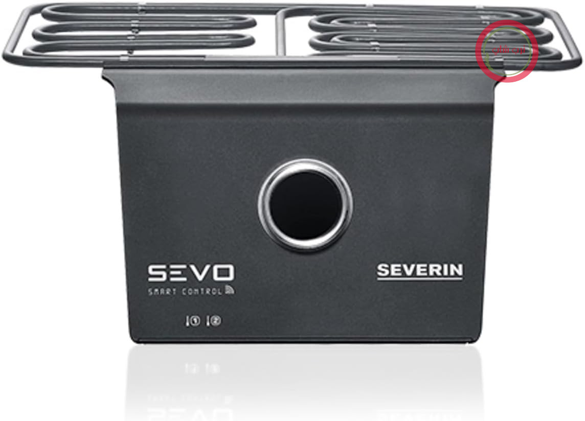 گریل باربیکیو سورین آلمان کیت ارتقاء SEVERIN SEVO SMART CONTROL برای گریل برقی SEVO، ماژول گریل هوشمند با کنترل برنامه و صفحه نمایش OLED، برای گریل‌های بالکن با گزینه پخت آهسته، مشکی، ZB 8194