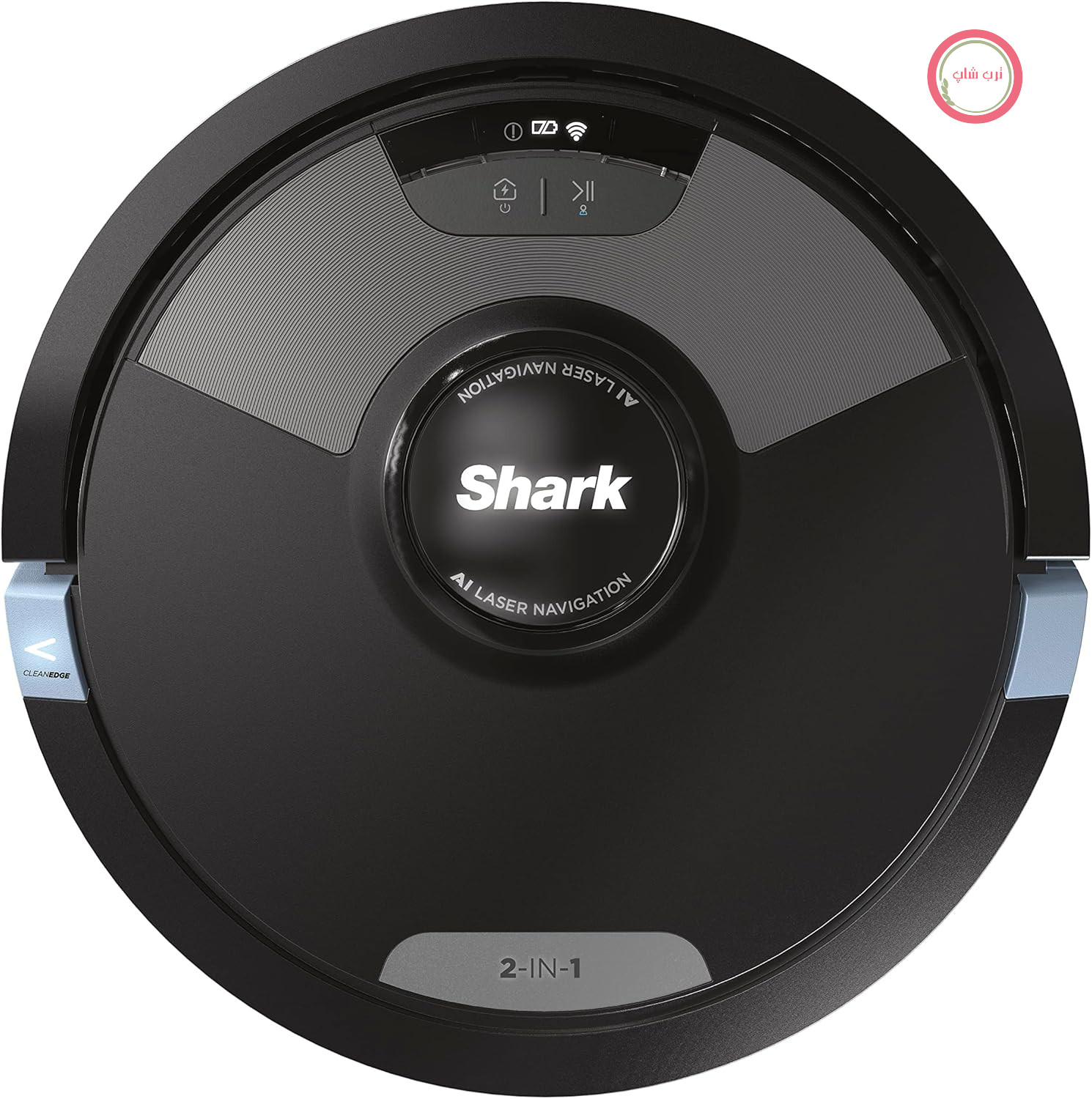 جاروبرقی رباتیک Shark AI Ultra 2-in-1، جاروبرقی رباتیک با قابلیت تی کشیدن، ضد موخوره، مناسب برای فرش و کفپوش‌های سخت، زمان کارکرد ۱۱۰ دقیقه، کنترل دستی و اپلیکیشنی، مشکی، RV2600WDEU
