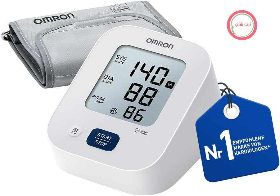 فشارسنج بازویی امرون ژاپن دیجیتال OMRON X2 Essential، 22-32 سانتی‌متر | فشارسنج خون تایید شده بالینی، تشخیص ضربان قلب نامنظم و فشار خون بالا | با قابلیت بررسی تناسب بازوبند