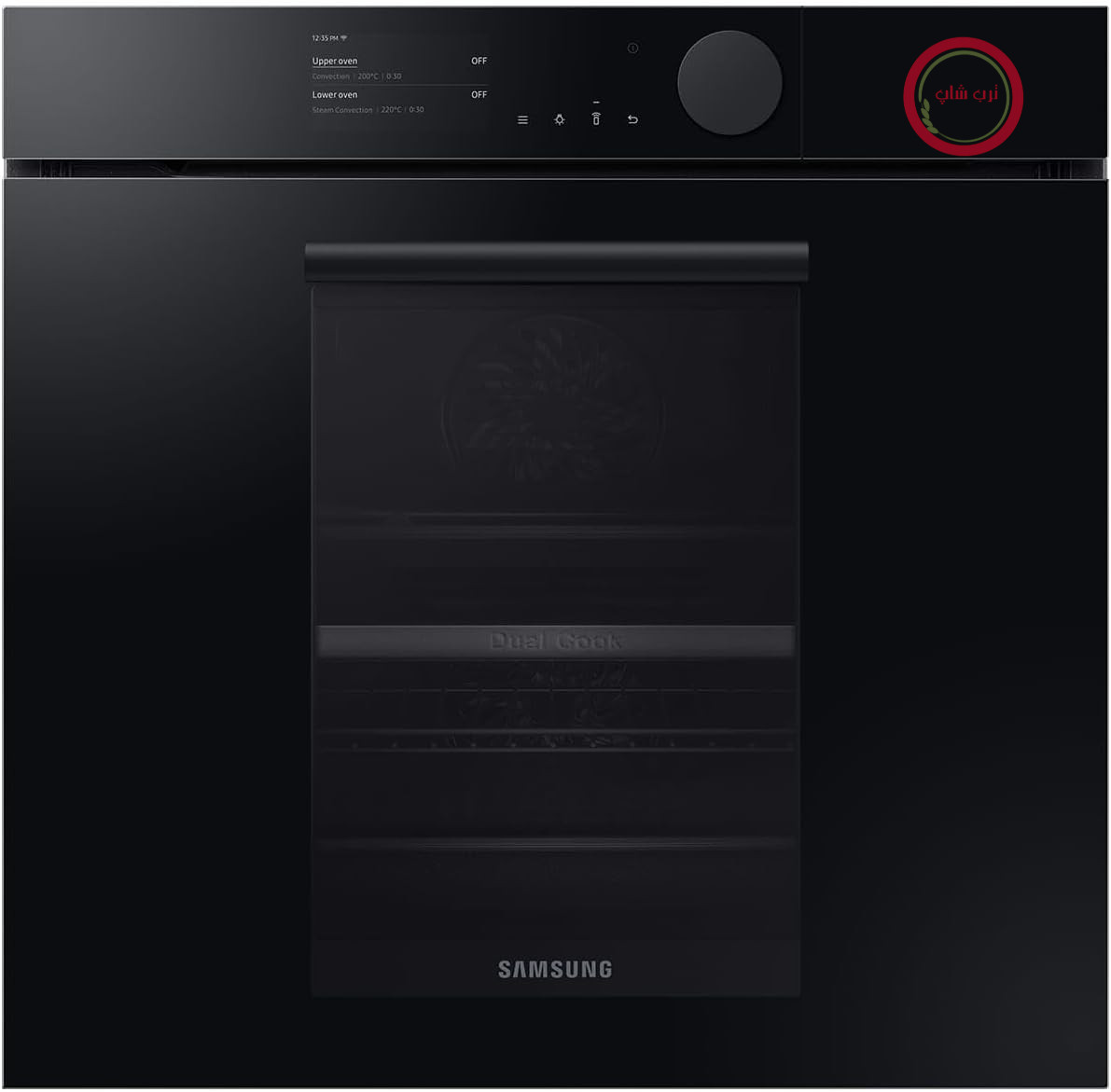 فر توکار سامسونگ Samsung مدل پیرولیتیک بخارپز دوگانه NV75T8879RK/EG، براق مشکی عقیق